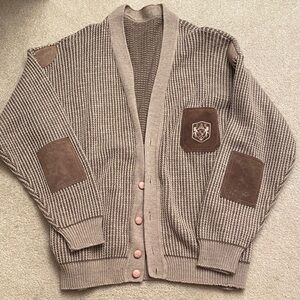 Men's Brown Cardigan Sweater